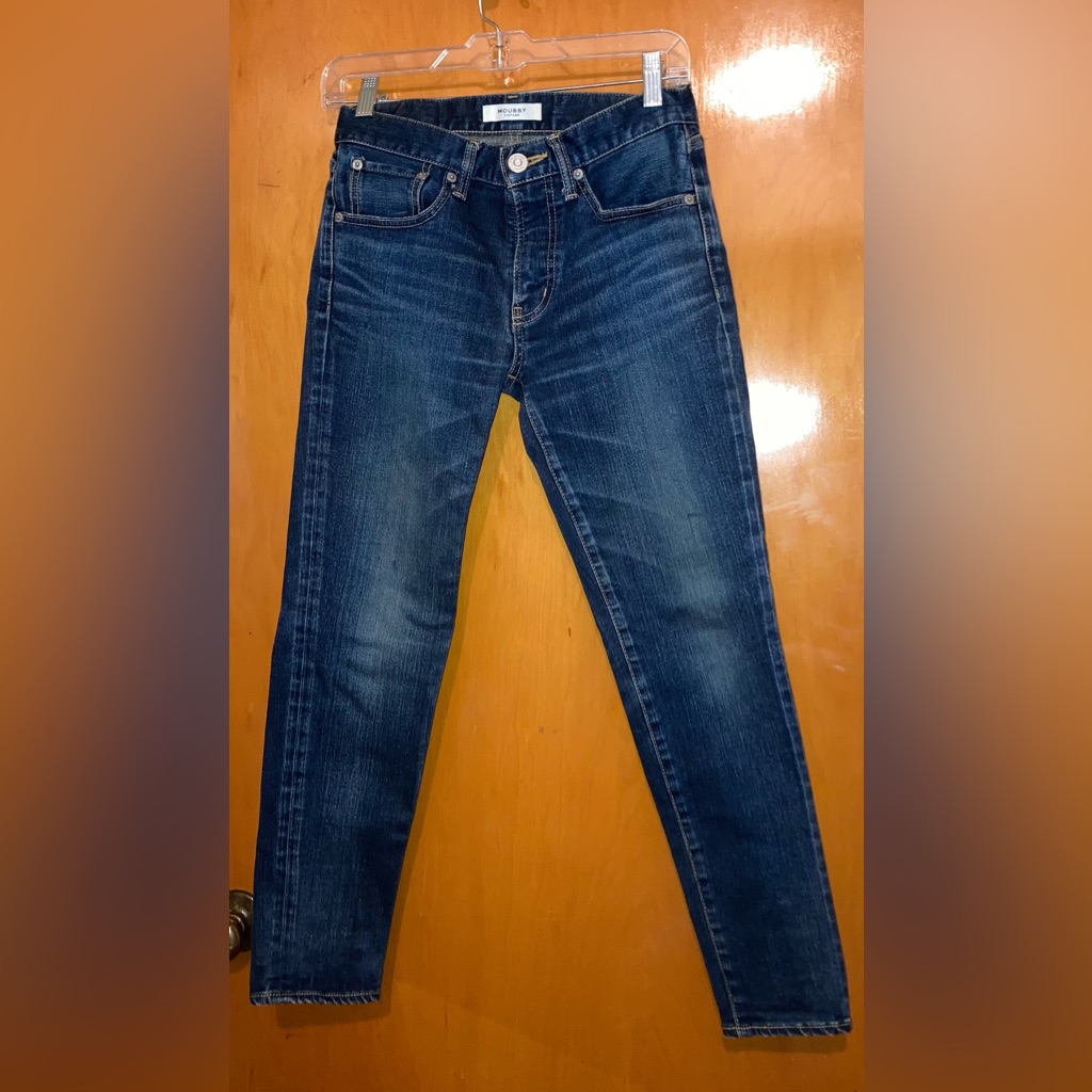Moussy Vintage Women’s Skinny Blue Jeans Size 26 New Or Nearly Cropped Denim